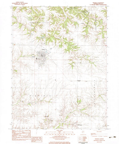 United States Geological Survey Virginia, IL (1983, 24000-Scale) digital map