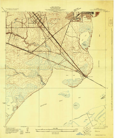 United States Geological Survey Virginia Point, TX (1929, 24000-Scale) digital map
