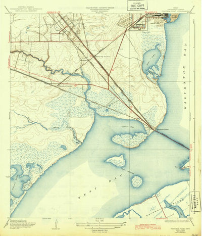 United States Geological Survey Virginia Point, TX (1932, 31680-Scale) digital map