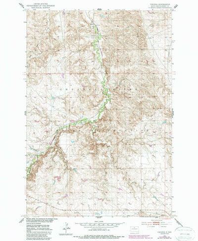United States Geological Survey Virginia, SD (1951, 24000-Scale) digital map
