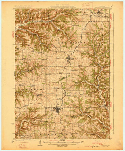 United States Geological Survey Viroqua, WI (1926, 62500-Scale) digital map