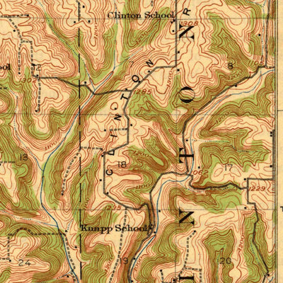 United States Geological Survey Viroqua, WI (1926, 62500-Scale) digital map