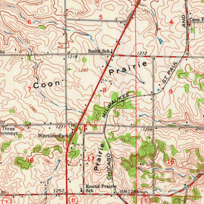 United States Geological Survey Viroqua, WI (1965, 62500-Scale) digital map