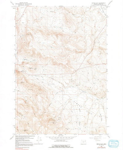 United States Geological Survey Virtue Flat, OR (1967, 24000-Scale) digital map