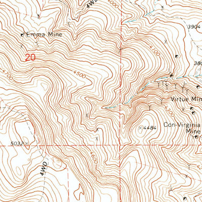 United States Geological Survey Virtue Flat, OR (1967, 24000-Scale) digital map