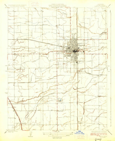 United States Geological Survey Visalia, CA (1927, 31680-Scale) digital map