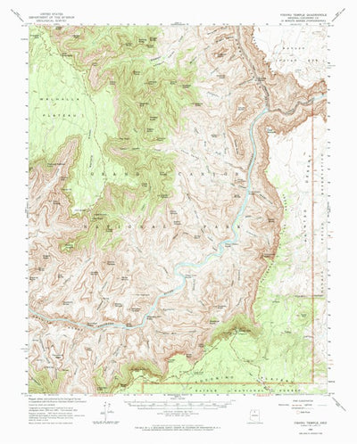 United States Geological Survey Vishnu Temple, AZ (1962, 62500-Scale) digital map
