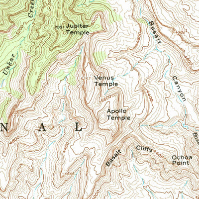United States Geological Survey Vishnu Temple, AZ (1962, 62500-Scale) digital map