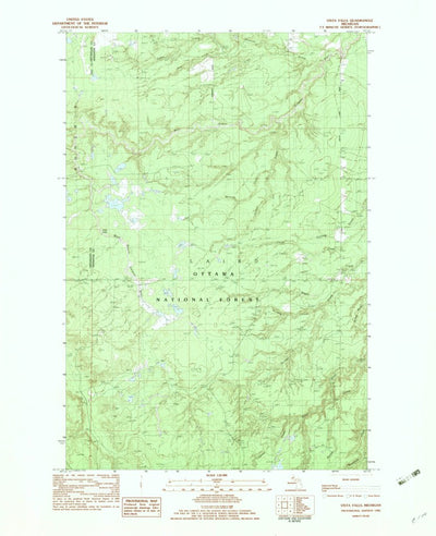 United States Geological Survey Vista Falls, MI (1982, 25000-Scale) digital map