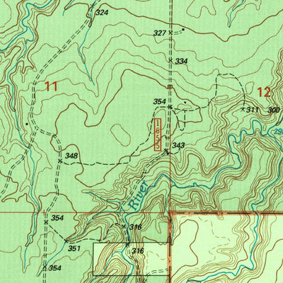 United States Geological Survey Vista Falls, MI (1999, 24000-Scale) digital map