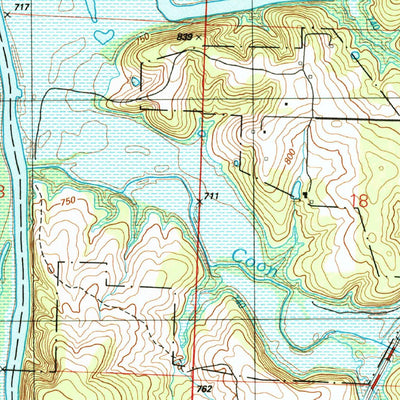 United States Geological Survey Vista, MO (1991, 24000-Scale) digital map