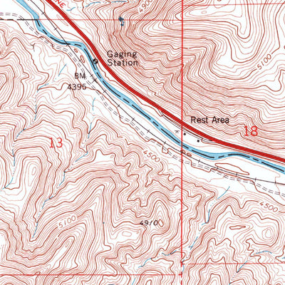 United States Geological Survey Vista, NV (1975, 24000-Scale) digital map