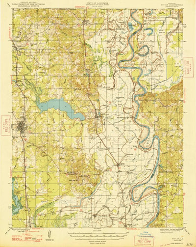 United States Geological Survey Vivian, LA (1948, 62500-Scale) digital map