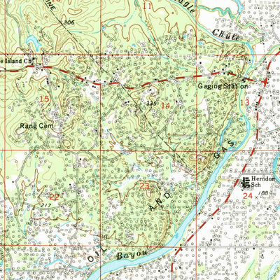 United States Geological Survey Vivian, LA (1971, 62500-Scale) digital map