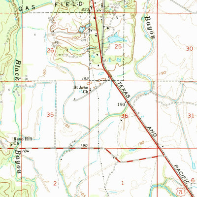 United States Geological Survey Vivian, LA (1971, 62500-Scale) digital map