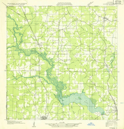 United States Geological Survey Vivian North, LA (1932, 31680-Scale) digital map