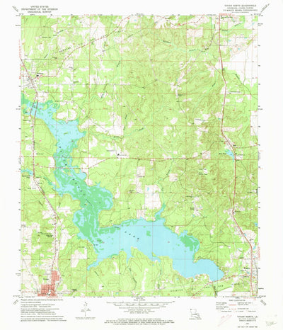 United States Geological Survey Vivian North, LA (1971, 24000-Scale) digital map
