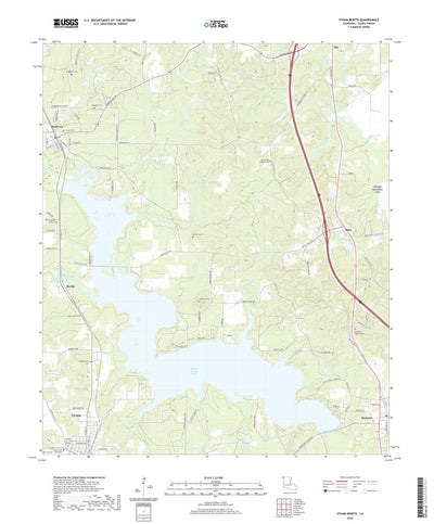 United States Geological Survey Vivian North, LA (2020, 24000-Scale) digital map