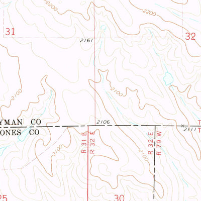 United States Geological Survey Vivian SE, SD (1972, 24000-Scale) digital map