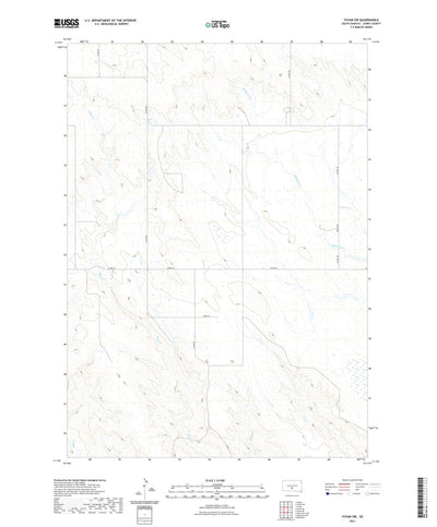 United States Geological Survey Vivian SW, SD (2021, 24000-Scale) digital map