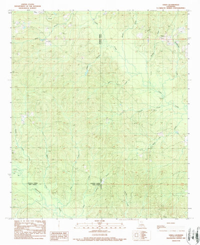 United States Geological Survey Vixen, LA (1989, 24000-Scale) digital map