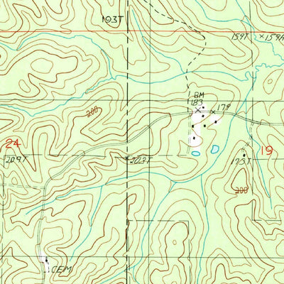 United States Geological Survey Vixen, LA (1989, 24000-Scale) digital map