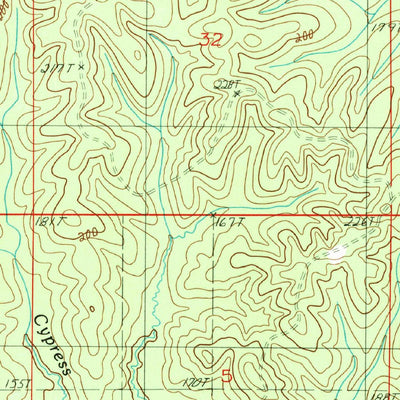 United States Geological Survey Vixen, LA (1989, 24000-Scale) digital map