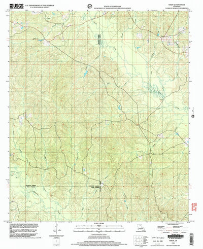 United States Geological Survey Vixen, LA (1998, 24000-Scale) digital map