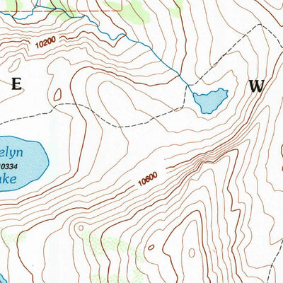 United States Geological Survey Vogelsang Peak, CA (1994, 24000-Scale) digital map