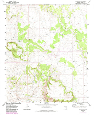 United States Geological Survey Voigt Ranch, AZ (1971, 24000-Scale) digital map
