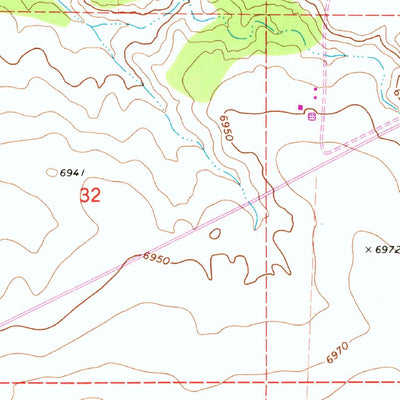 United States Geological Survey Voigt Ranch, AZ (1971, 24000-Scale) digital map