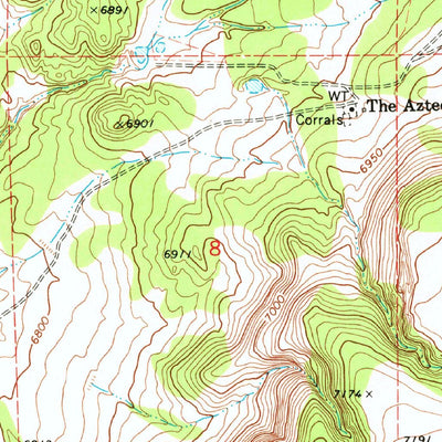 United States Geological Survey Voigt Ranch, AZ (1971, 24000-Scale) digital map