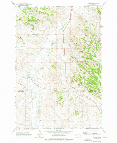 United States Geological Survey Volborg, MT (1973, 24000-Scale) digital map