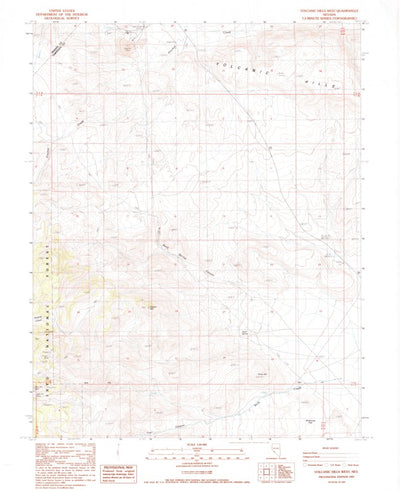 United States Geological Survey Volcanic Hills West, NV (1987, 24000-Scale) digital map