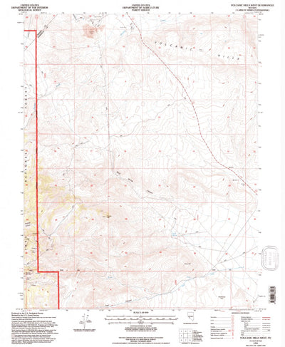 United States Geological Survey Volcanic Hills West, NV (1994, 24000-Scale) digital map