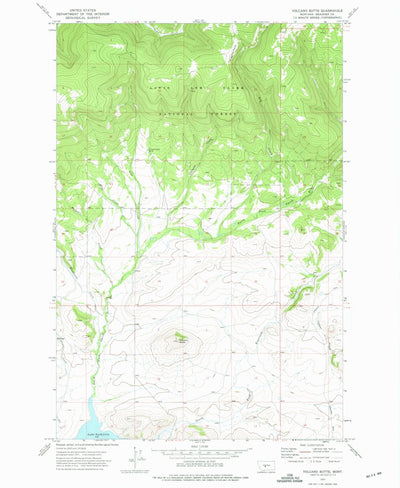 United States Geological Survey Volcano Butte, MT (1972, 24000-Scale) digital map