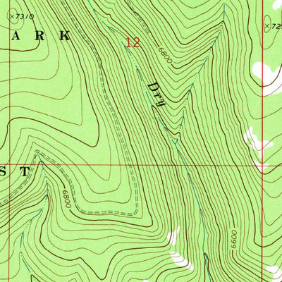 United States Geological Survey Volcano Butte, MT (1972, 24000-Scale) digital map