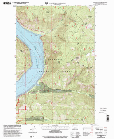 United States Geological Survey Volcour Gulch, MT (1997, 24000-Scale) digital map