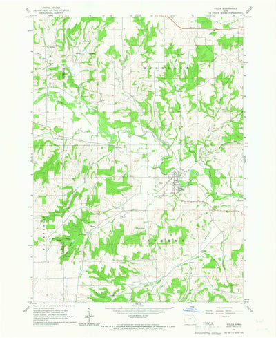 United States Geological Survey Volga, IA (1965, 24000-Scale) digital map