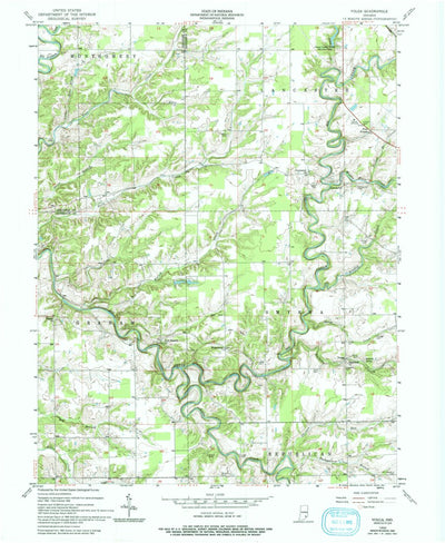 United States Geological Survey Volga, IN (1956, 24000-Scale) digital map