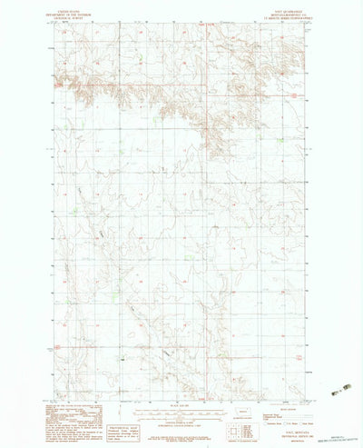 United States Geological Survey Volt, MT (1983, 24000-Scale) digital map