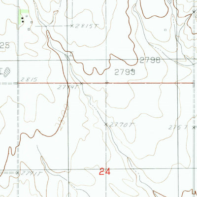 United States Geological Survey Volt, MT (1983, 24000-Scale) digital map