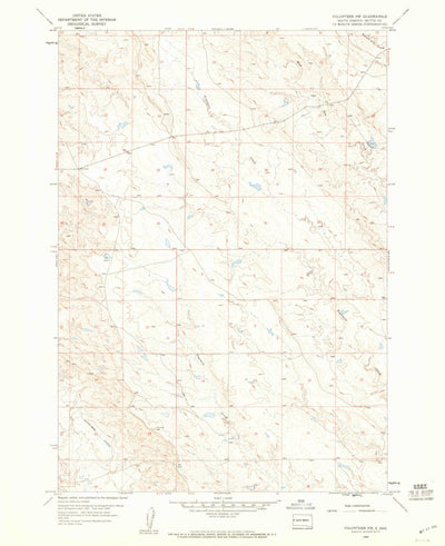 United States Geological Survey Volunteer NW, SD (1959, 24000-Scale) digital map