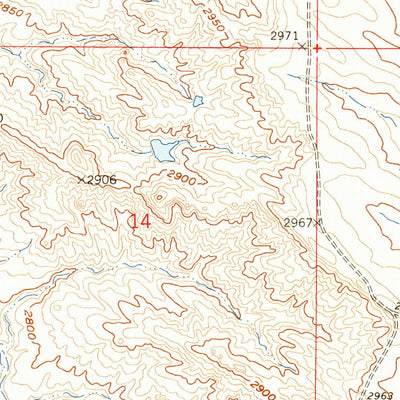 United States Geological Survey Volunteer NW, SD (1959, 24000-Scale) digital map