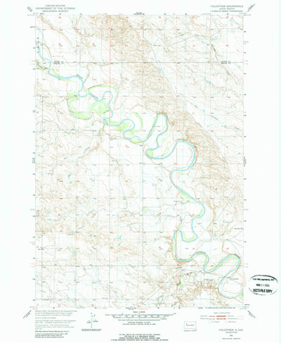 United States Geological Survey Volunteer, SD (1951, 24000-Scale) digital map