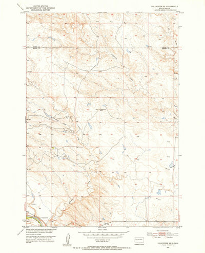 United States Geological Survey Volunteer SE, SD (1951, 24000-Scale) digital map