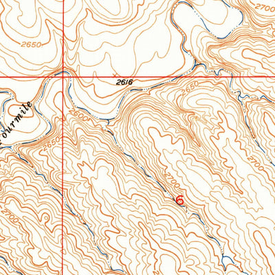 United States Geological Survey Volunteer SE, SD (1951, 24000-Scale) digital map