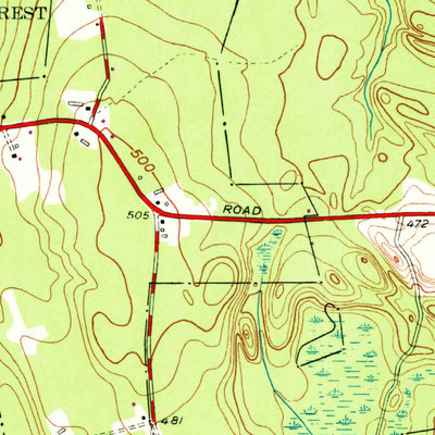United States Geological Survey Voluntown, CT-RI (1943, 24000-Scale) digital map