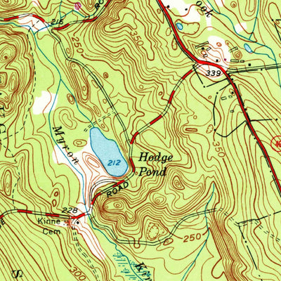 United States Geological Survey Voluntown, CT-RI (1943, 24000-Scale) digital map