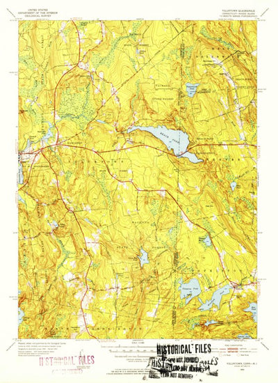 United States Geological Survey Voluntown, CT-RI (1953, 31680-Scale) digital map